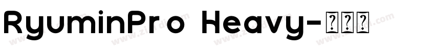 RyuminPro Heavy字体转换